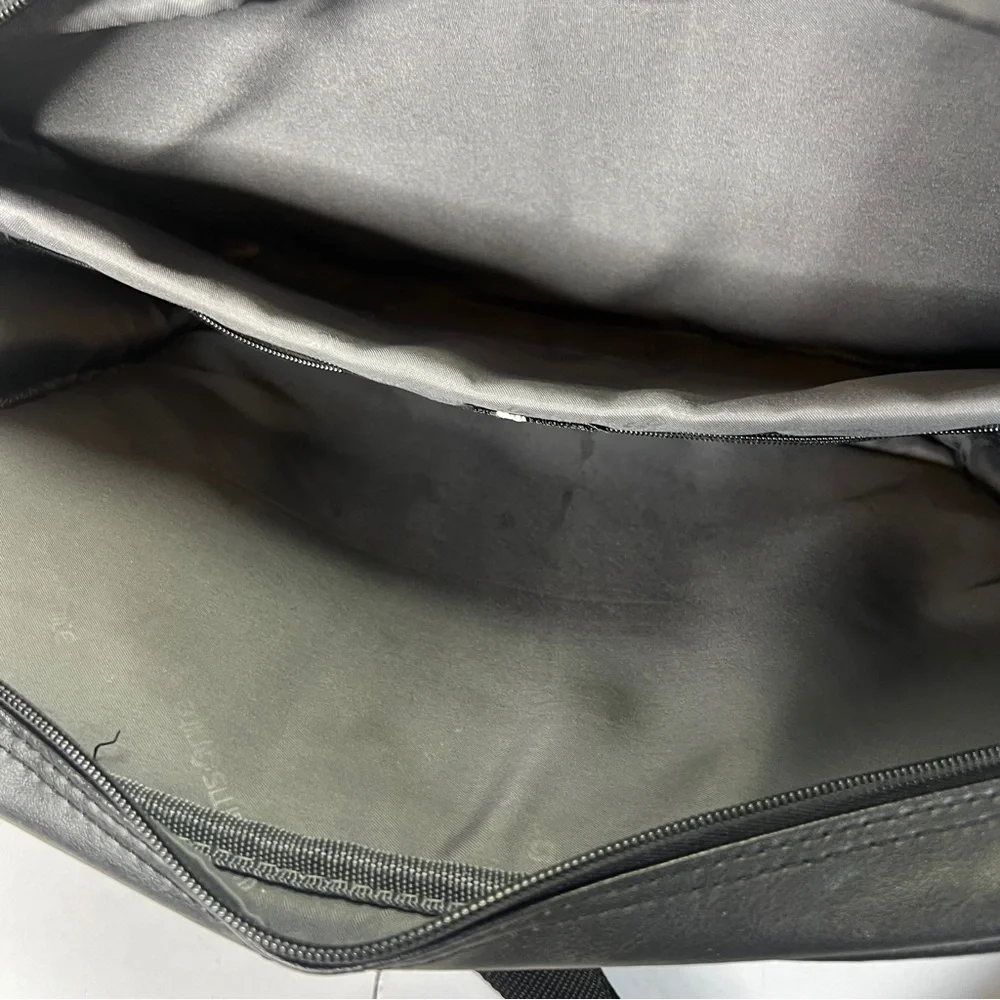 Samsonite 1910 Genuine Leather Laptop Work Briefcase Tote Bag w/strap
